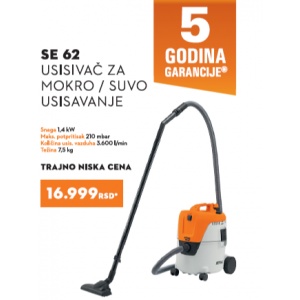 Akcija za usisivač za mokro i suvo usisavanje Stihl