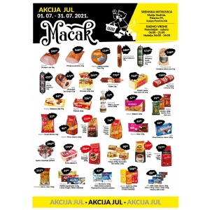 Mesečna akcija za jul diskont Mačak